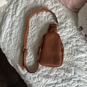 Urban Originals x Anthropologie woven sling bag